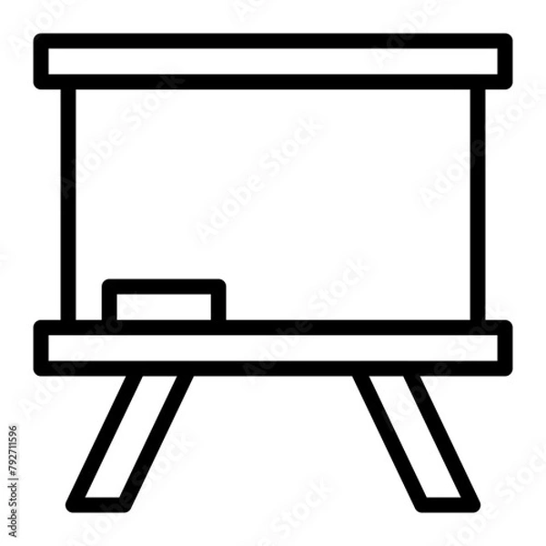 Obraz Whiteboard Vector Line Icon Design
