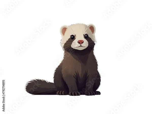 Obraz Graceful Ferret Portrait