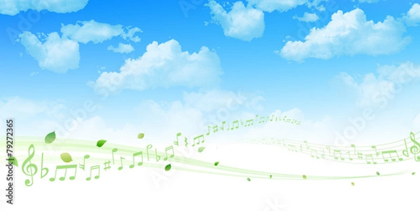 Fototapeta 葉　新緑　背景