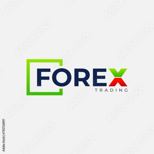 Obraz Forex Trading Logo Design template - Editable Text