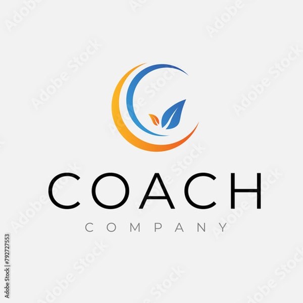 Obraz Coach Company logo design - Editable Text Format
