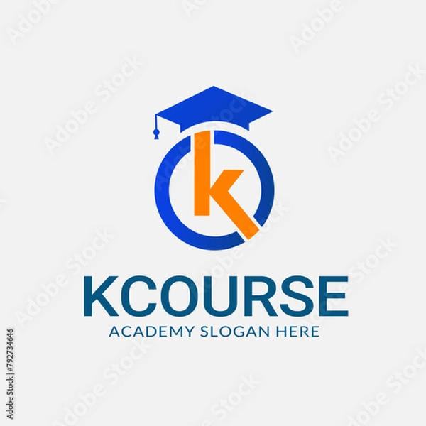 Obraz Kcourse Logo design template - Editable text