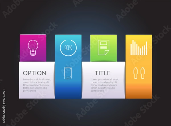 Obraz Infographic tamplate, flyer