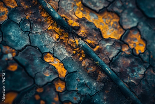 Fototapeta Macro shot metal texture