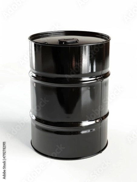 Obraz 55-Gallon Drum for Liquid Bulk Storage and Containment - Reliable Container for Storing and Transporting Liquids