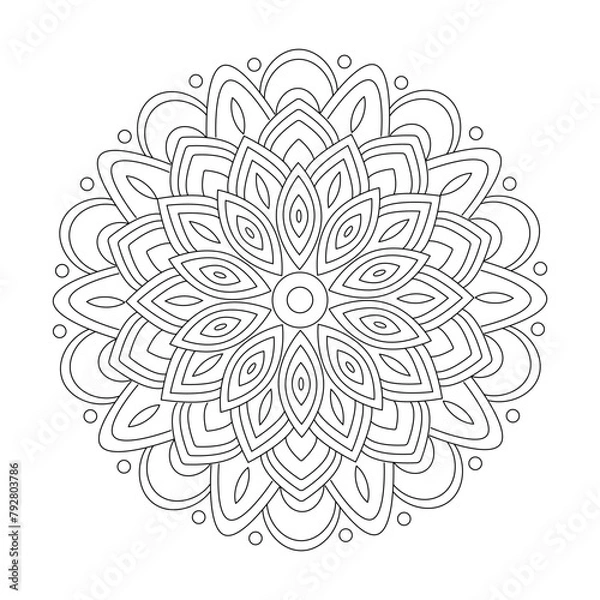 Obraz Mandala Art Geometric Pattern Floral Design Vector