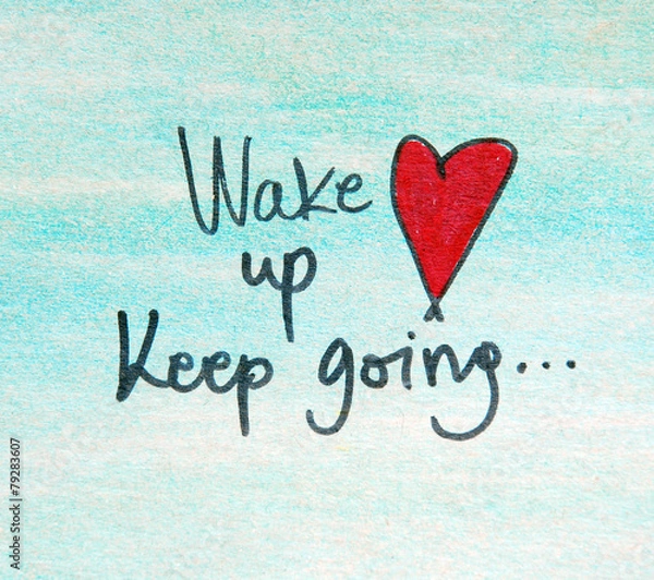 Obraz motivational message wake up