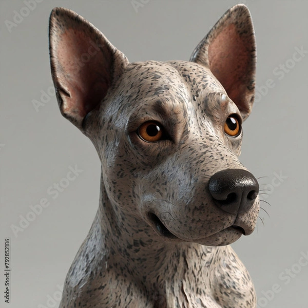 Obraz 3D Dog Model