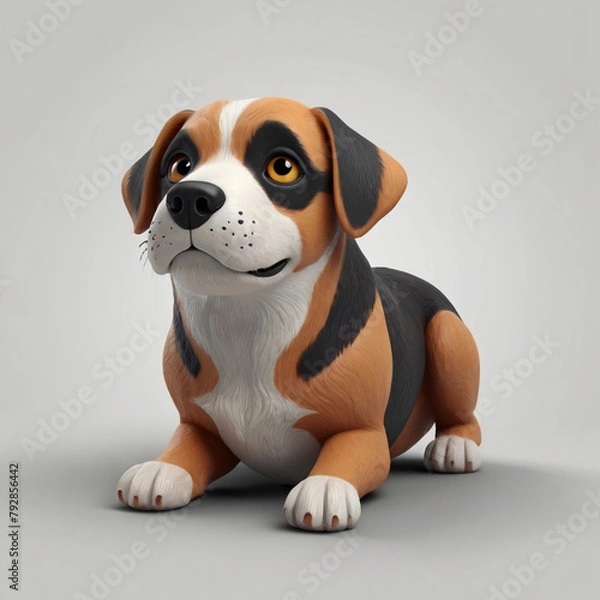 Obraz 3D Dog Model