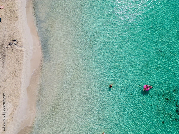 Obraz aerial view of Punta Prosciutto, Lecce, Puglia, Italy