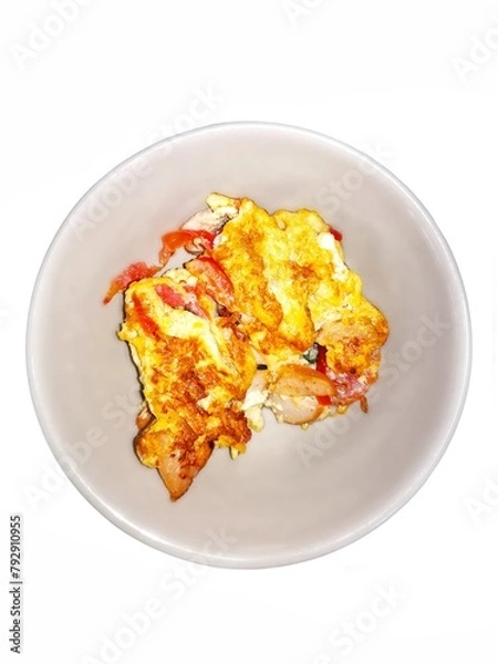 Obraz Omelet, minced pork with chilli