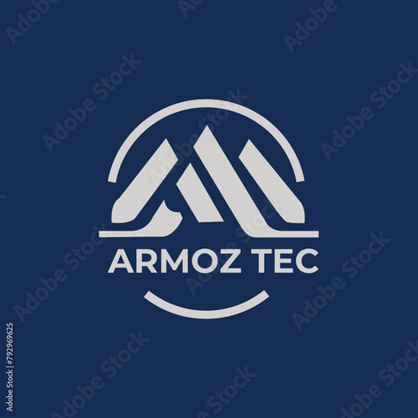Obraz ARMOZ TEC 01 , logo design, minimalist logo, unique logo, logo maker, creative logo, brand identity	