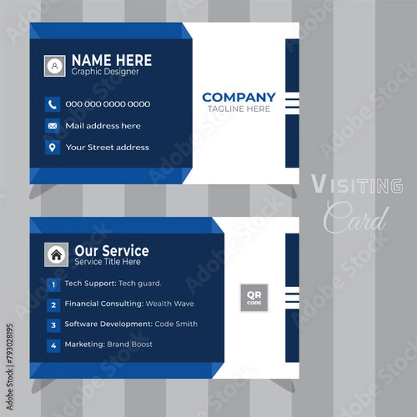Fototapeta Modern Vector design, Visiting Card Template.