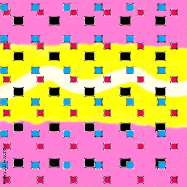 Fototapeta pattern with squares