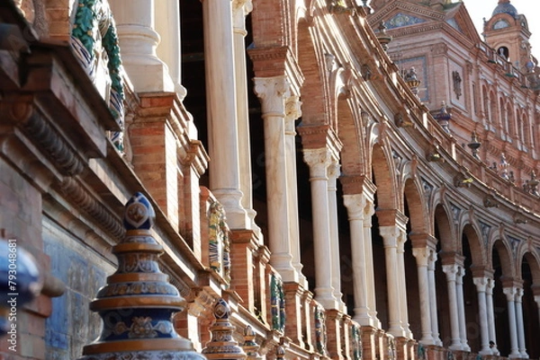 Obraz Columnas plaza España Sevilla