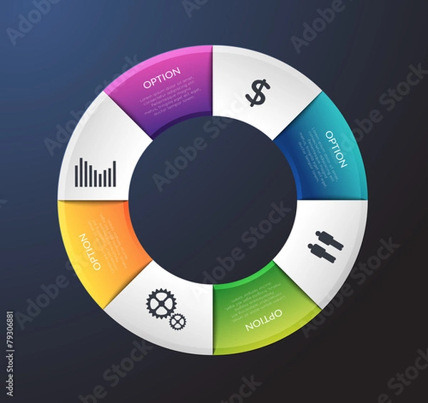 Obraz Circle infographic