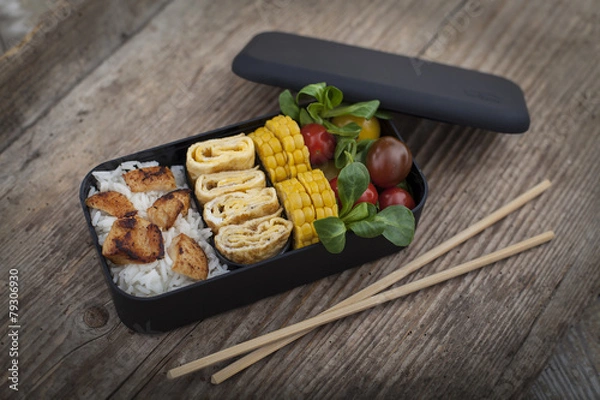 Obraz Bento box with different food