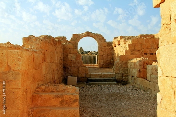 Obraz Ruins of Avdat - ancient town in  Negev  desert