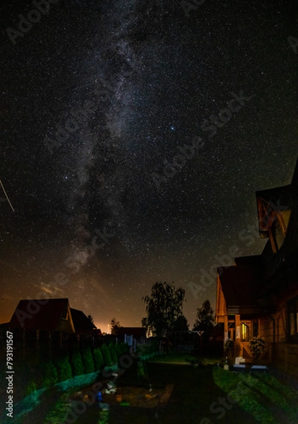 Obraz house at night