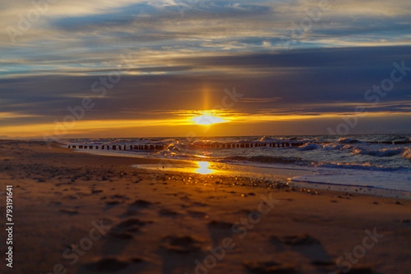 Obraz sunset on the beach