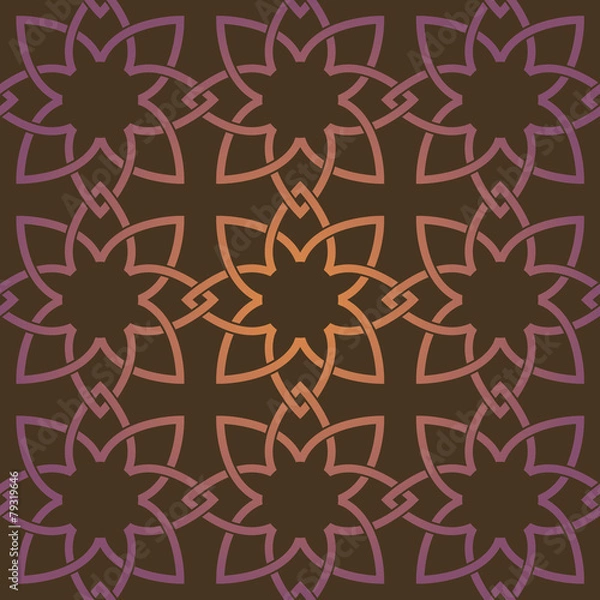 Obraz Seamless pattern cross flower
