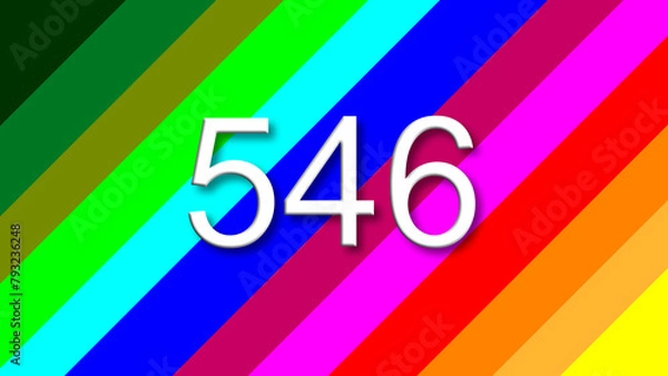 Fototapeta 546 colorful rainbow background year number