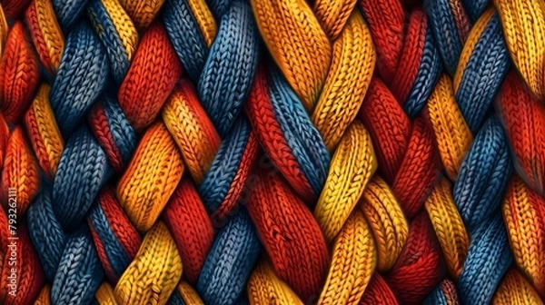 Obraz Close up background with woolen cloth