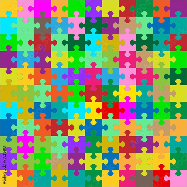 Obraz Puzzle, Puzzleteile, Jigsaw, farbig, bunt, gemischt, Puzzel, 2D