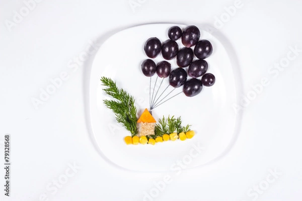Obraz creative design of food on the plate