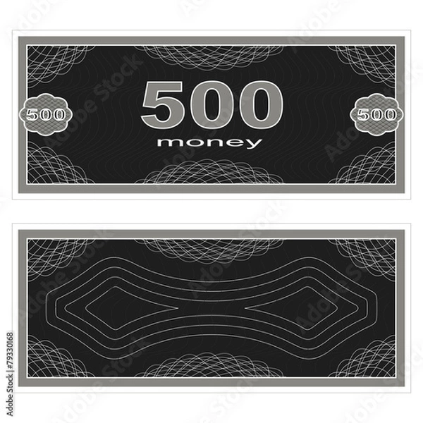 Fototapeta Play money. Five hundred