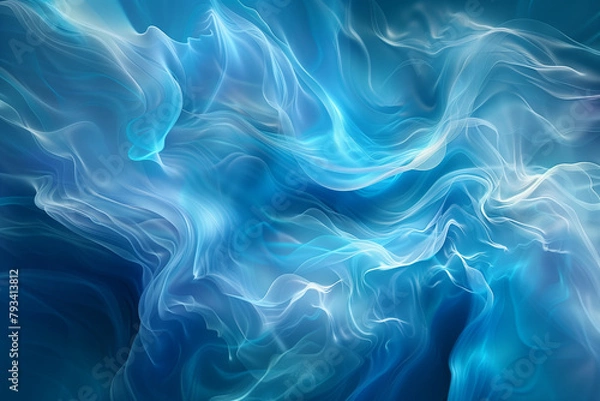 Fototapeta Abstract wave blue background