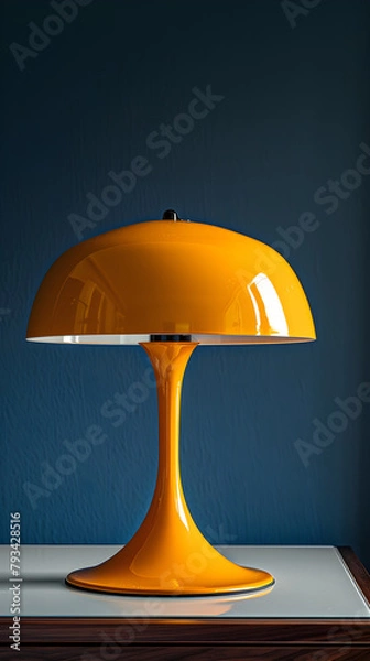 Obraz table with orange lamp