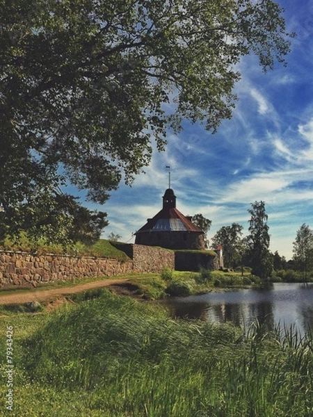 Obraz A small old town