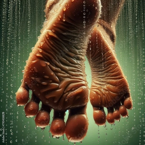Obraz dripped feet