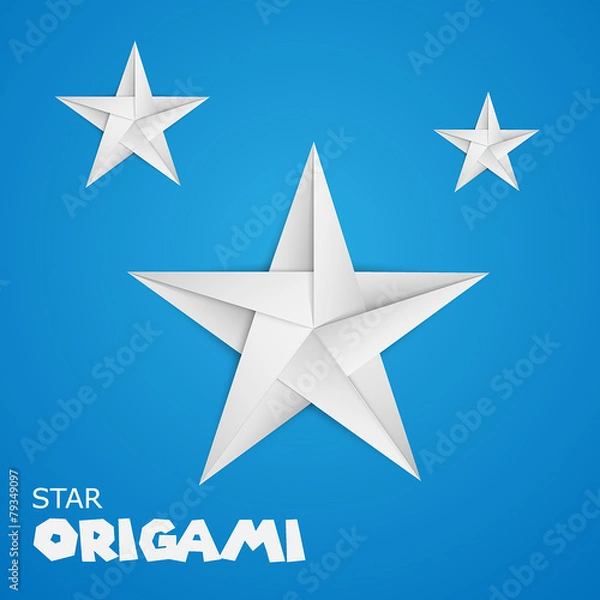 Obraz origami paper star