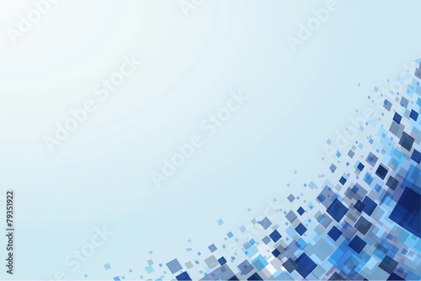 Obraz fond bleu abstrait 