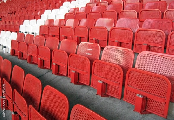 Fototapeta rows on stadium