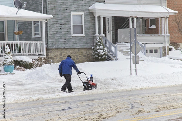 Fototapeta Clearing Snow