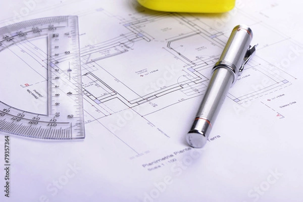 Fototapeta Construction Plans