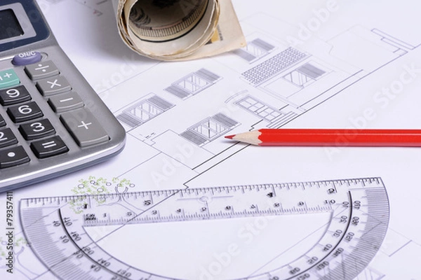 Fototapeta Construction Plans