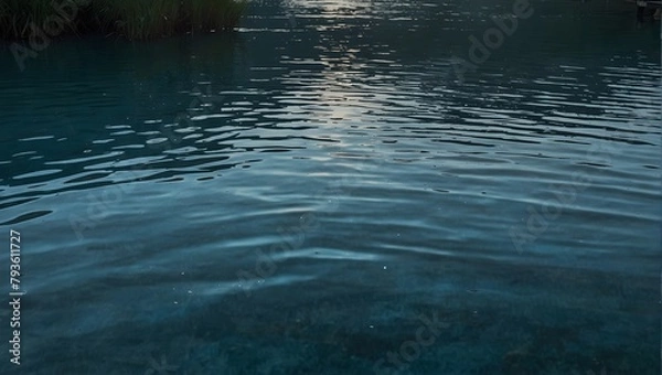 Fototapeta Background featuring serene blue water Generative AI