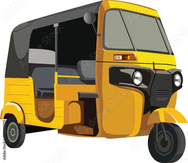 Obraz tuk tuk vector template design , White background