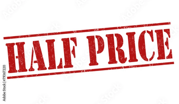 Fototapeta Half price stamp