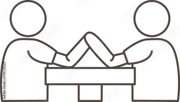 Obraz Arm wrestling icon
