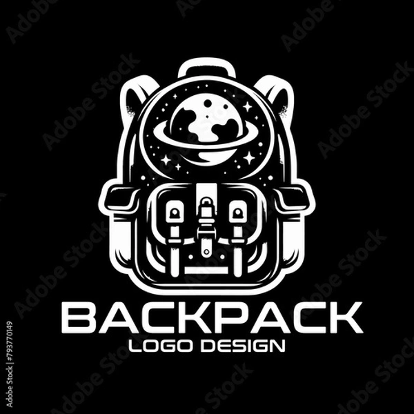 Fototapeta Backpack Vector Logo Design
