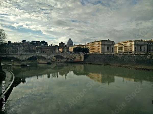 Obraz city on the river