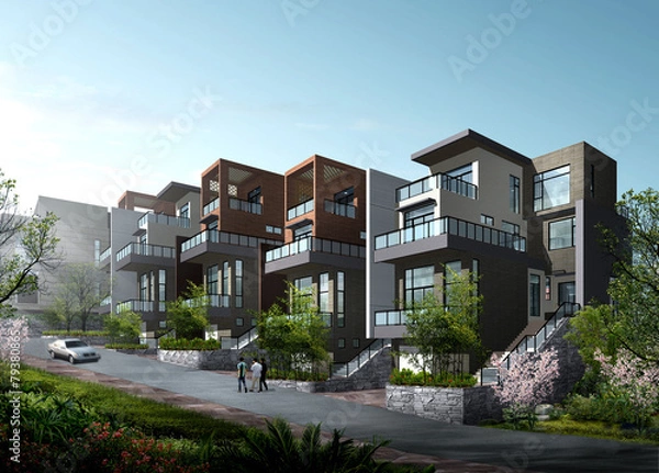 Fototapeta 住宅,