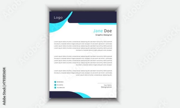 Obraz Modern Poster letterhead Design