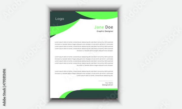 Obraz Modern Poster letterhead Design