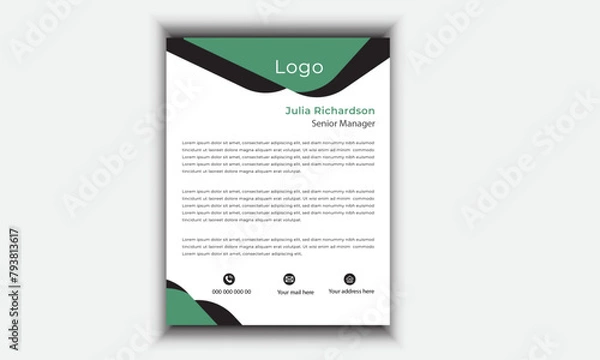 Obraz Modern Poster letterhead Design